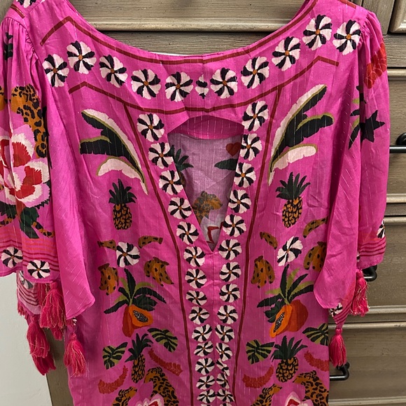 FARM Rio Pink and Red Floral Tunic - Picture 5 of 5